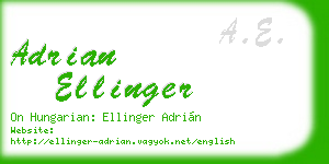 adrian ellinger business card